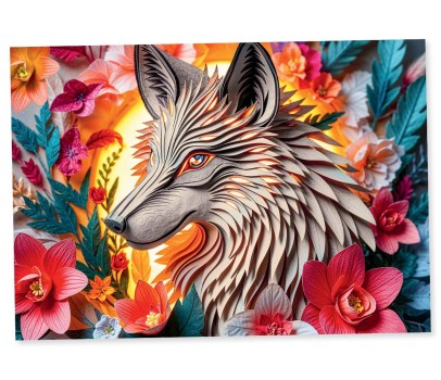 Puzzle 1000P - Paper Wolf