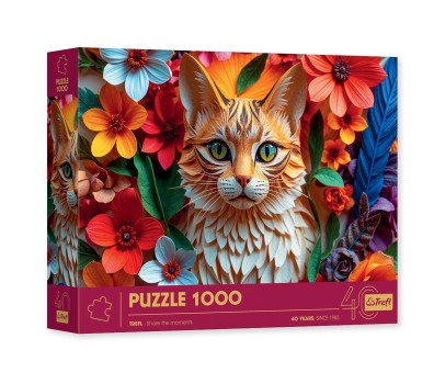 Puzzle 1000P - Paper Cat
