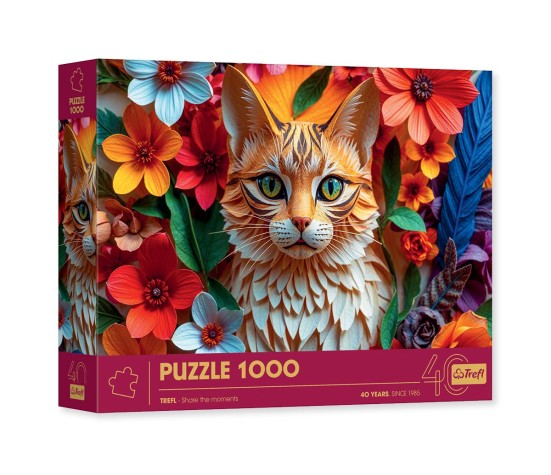 Puzzle 1000P - Paper Cat