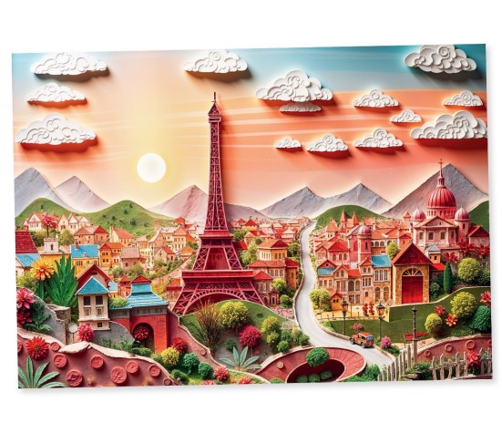 Puzzle 1000P - Paper Paris