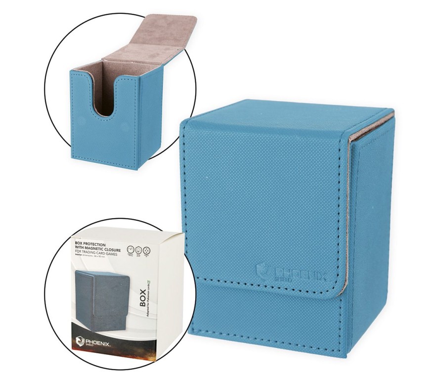 PHOENIX SHIELD - Deck Box Deluxe magnï¿½tique - Bleu Ciel