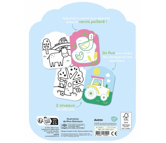 Coloriage sans Dépasser - La Ferme