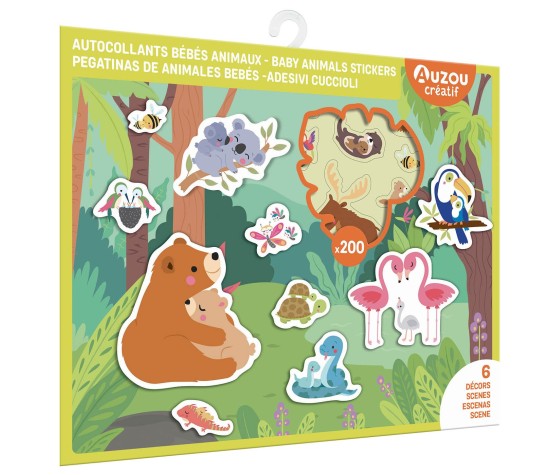 Autocollants - Bébés Animaux