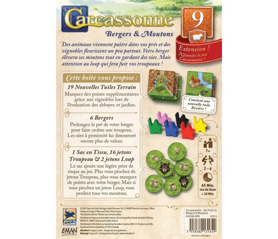 Carcassonne : Bergers et Moutons (Ext)