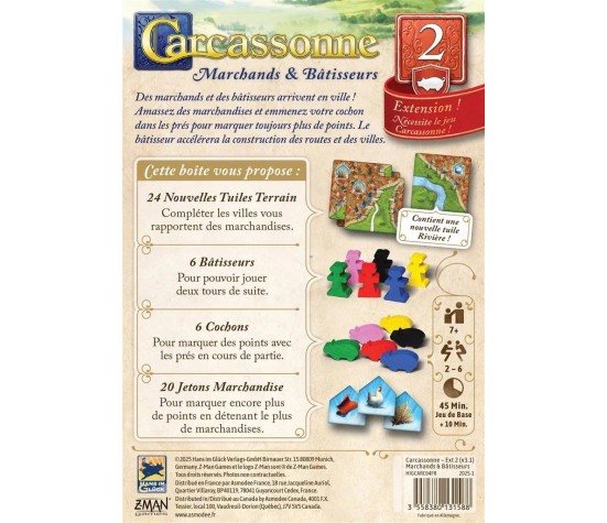 CARCASSONNE - MARCHANDS ET BATISSEURS NE (EXT)