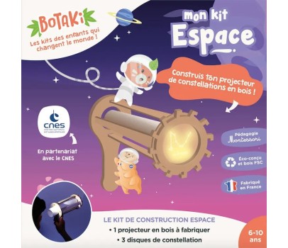 Kit Espace x CNES - Construis ton projecteur de constellations en bois