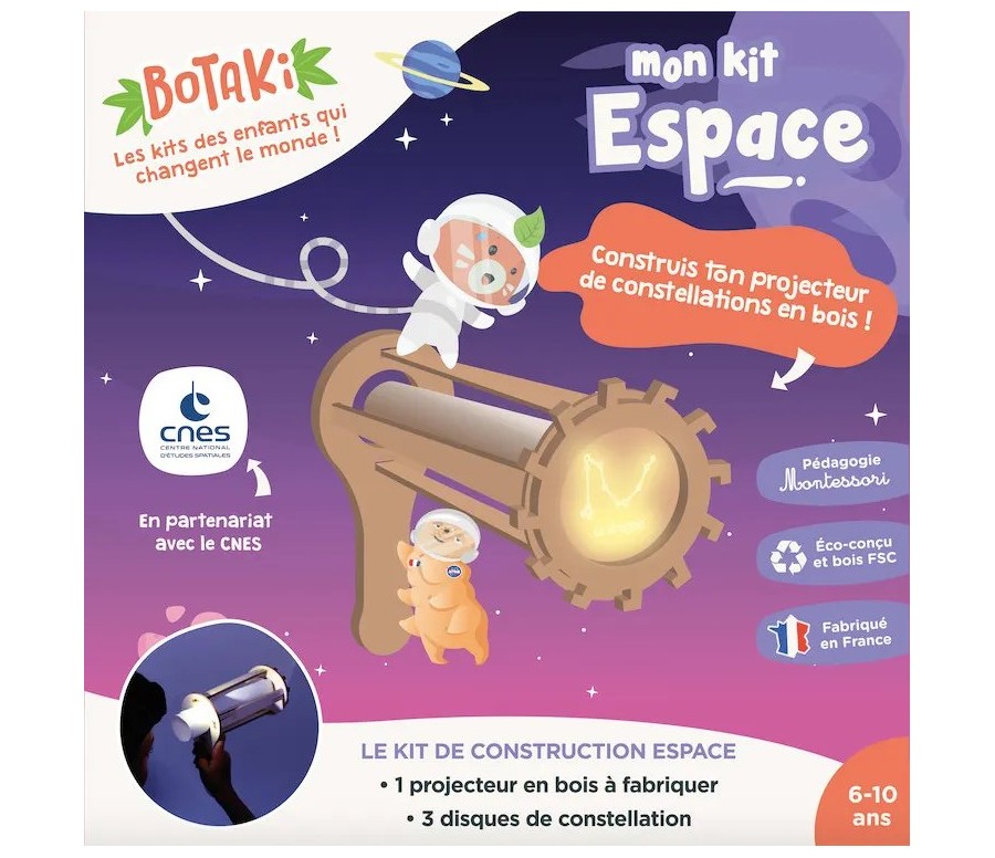 Kit Espace x CNES - Construis ton projecteur de constellations en bois
