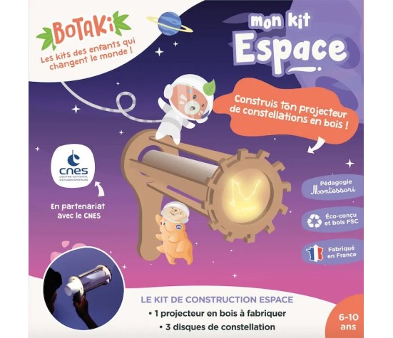 Kit Espace x CNES - Construis ton projecteur de constellations en bois