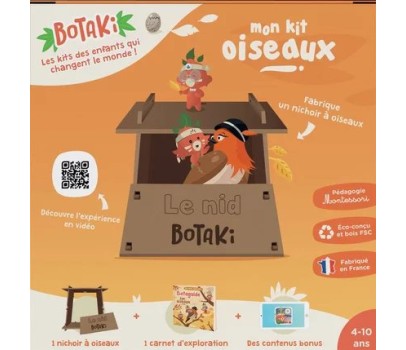 Kit Oiseaux - Fabrique ton nichoir à oiseaux en bois