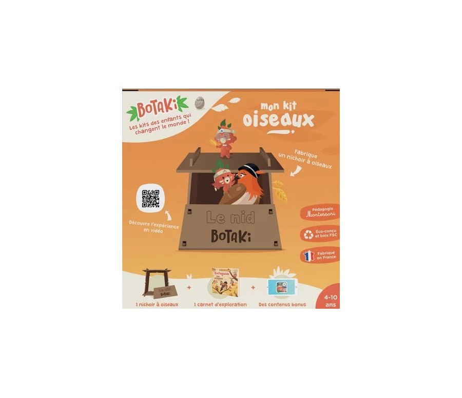 Kit Oiseaux - Fabrique ton nichoir à oiseaux en bois