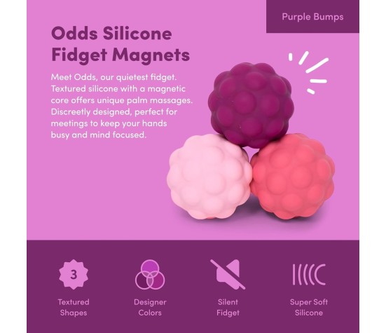 ODDS - Fidget Magnétique - Bumps Purple