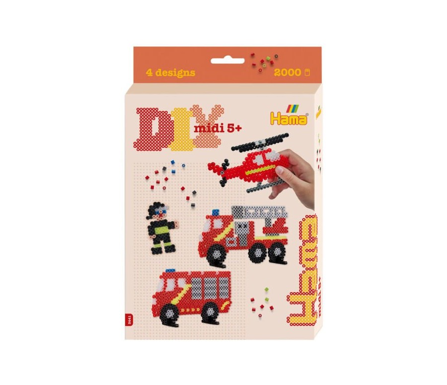 HAMA - Boîte Petit modéle -  Les Pompiers