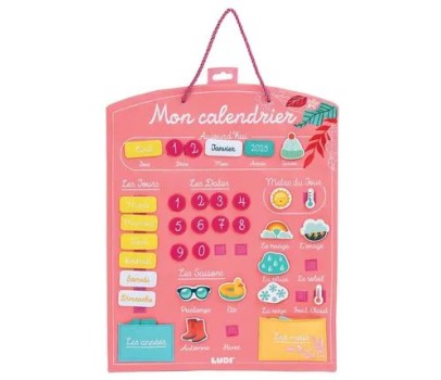 Calendrier Tissu - Rose