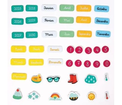 Calendrier Tissu - Amande