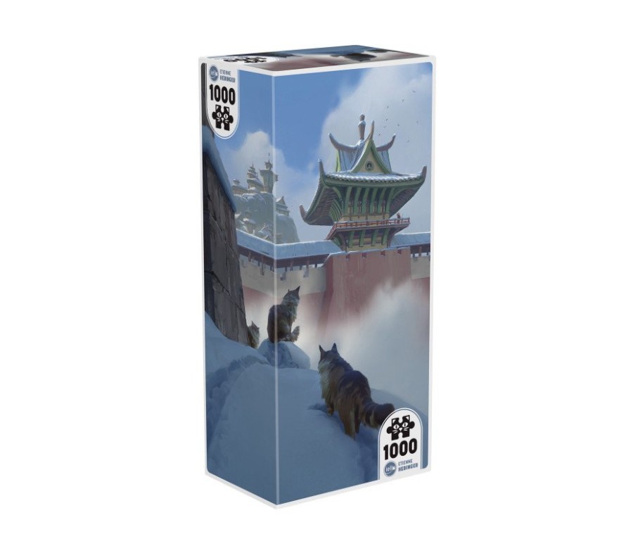 Puzzle 1000p - Cats in the Snow