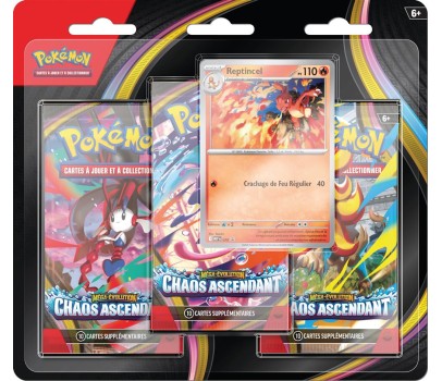 POKEMON - Tripack ME04 : Chaos Ascendant