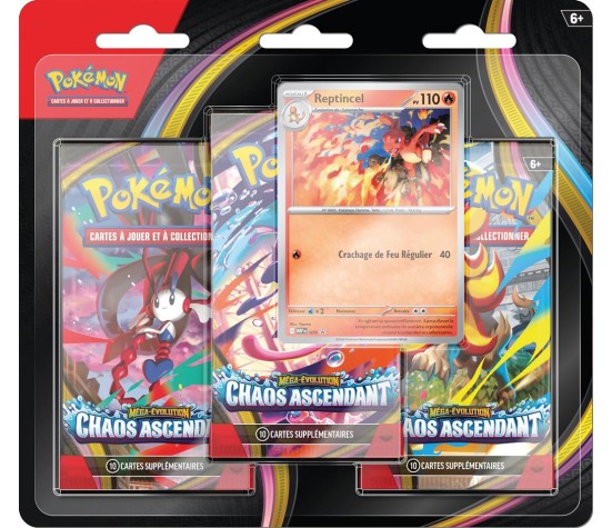 POKEMON - Tripack ME04 : Chaos Ascendant
