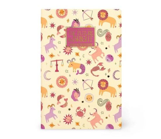 Cahier Ligné A5 à Couverture Rigide Illustrée - Zodiac