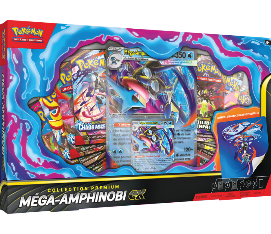 POKEMON - Coffret Premium Méga‑Amphinobi‑ex