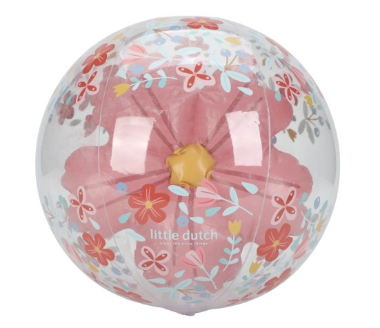Ballon de plage 3D - Pink Flowers