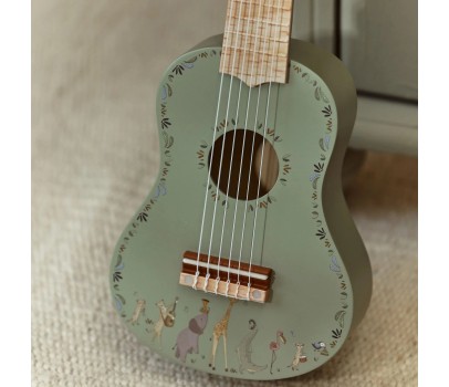 Guitare Verte en bois - Safari Friends