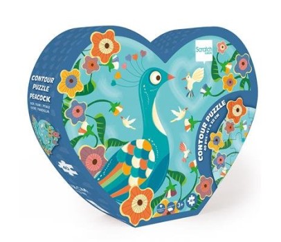 Puzzle 40p - Puzzle Contour Paon