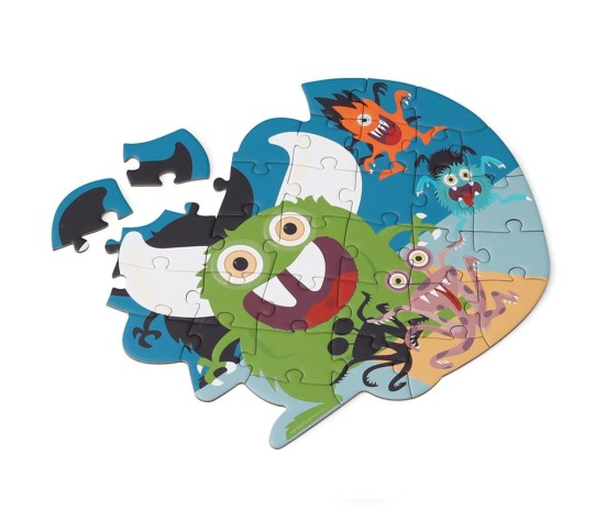 Puzzle 33p - Puzzle Contour Monstres