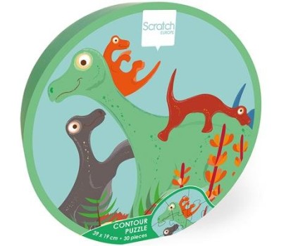 Puzzle 30p - Puzzle Contour Dinos