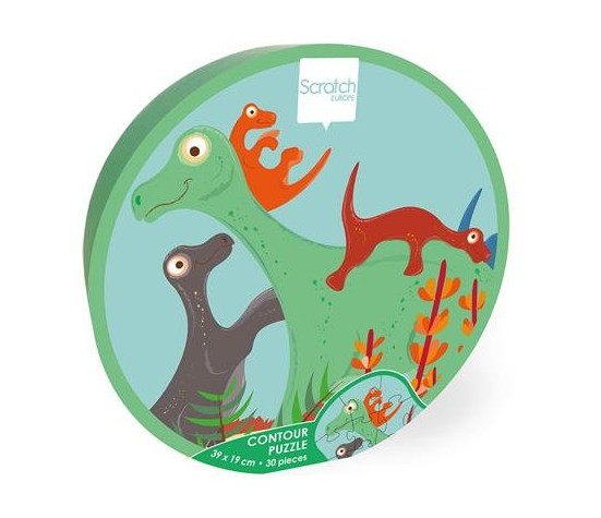 Puzzle 30p - Puzzle Contour Dinos