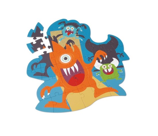 Puzzle 40p - Puzzle Contour Monstres