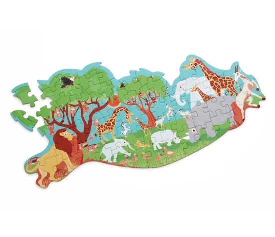 Puzzle 60p - Puzzle Contour Safari