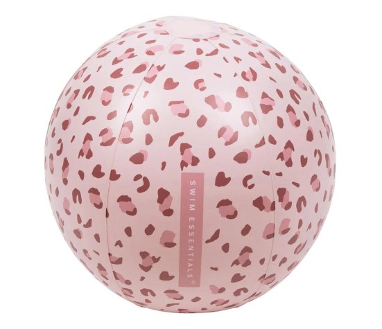 Ballon de Plage - Léopard Vieux Rose 51cm