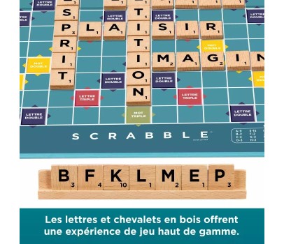 SCRABBLE - EDITION 2 EN 1- Version Bois