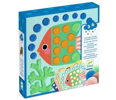 Coloriage - Coloriage à la pâte à modeler séchante -Coquins sous l'eau - FSC MIX