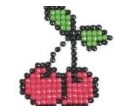 Sticker Diamant - Cerise
