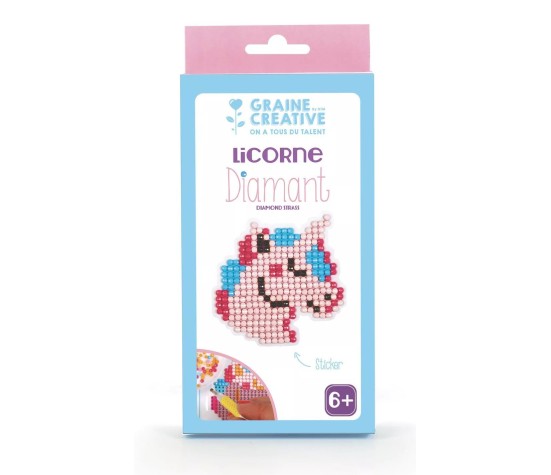 Sticker Diamant - Licorne